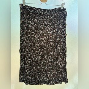 Madewell floral midi skirt